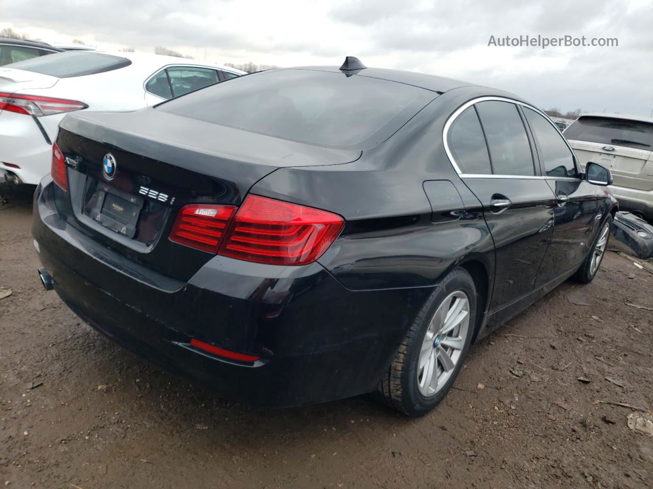 2016 Bmw 528 Xi Черный vin: WBA5A7C57GG150446