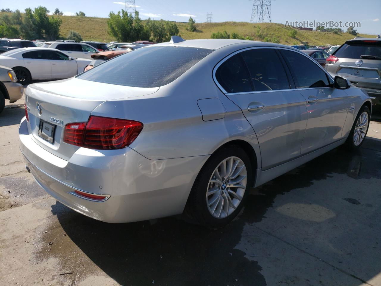 2016 Bmw 528 Xi Silver vin: WBA5A7C57GG151130