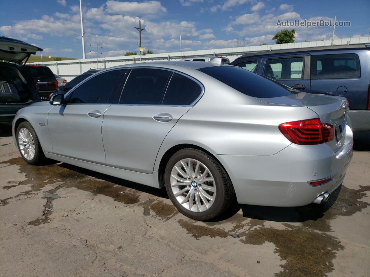 2016 Bmw 528 Xi Silver vin: WBA5A7C57GG151130