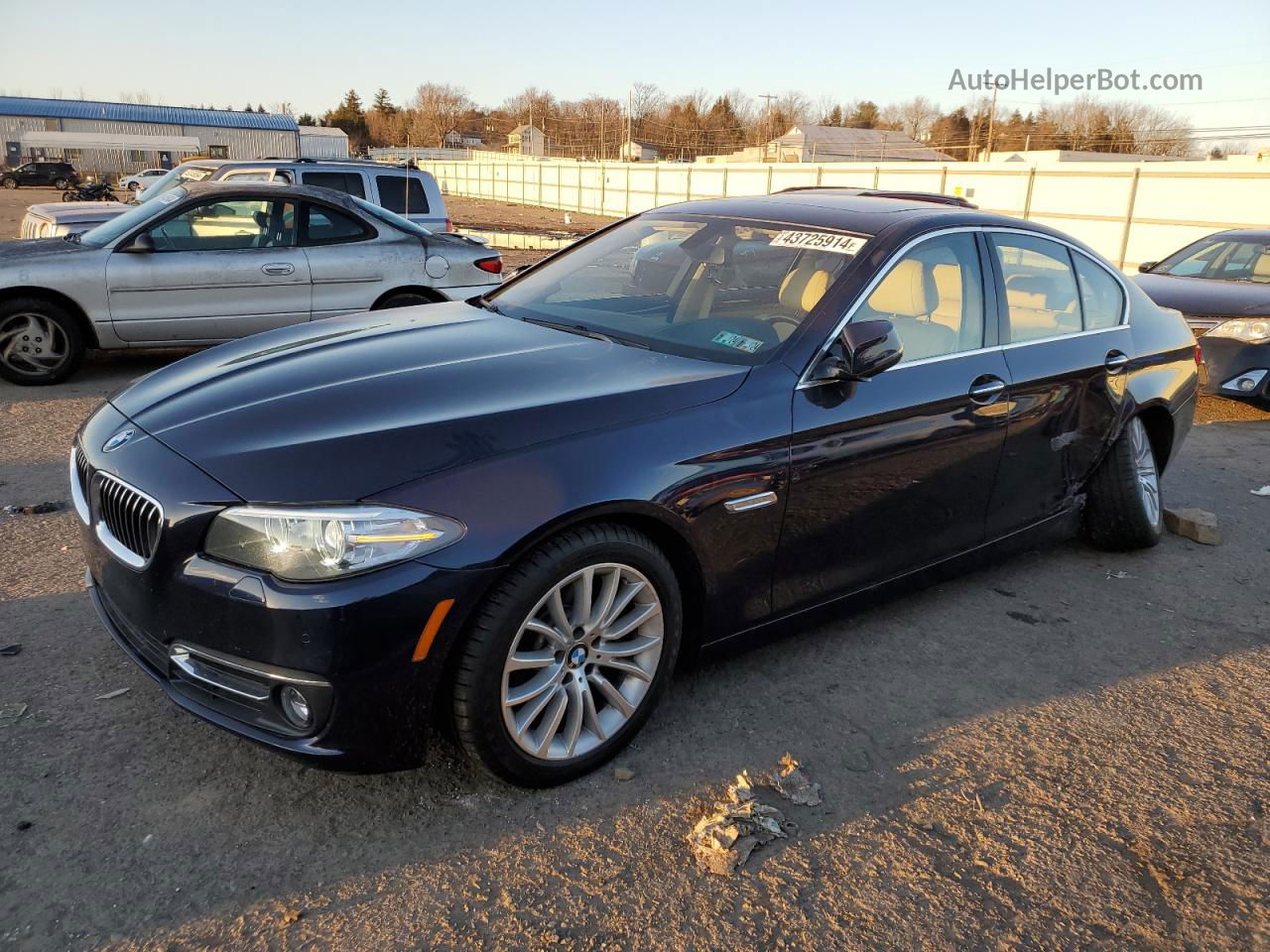 2014 Bmw 528 Xi Blue vin: WBA5A7C58ED219580