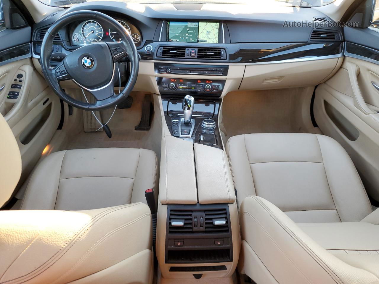 2014 Bmw 528 Xi Синий vin: WBA5A7C58ED219580