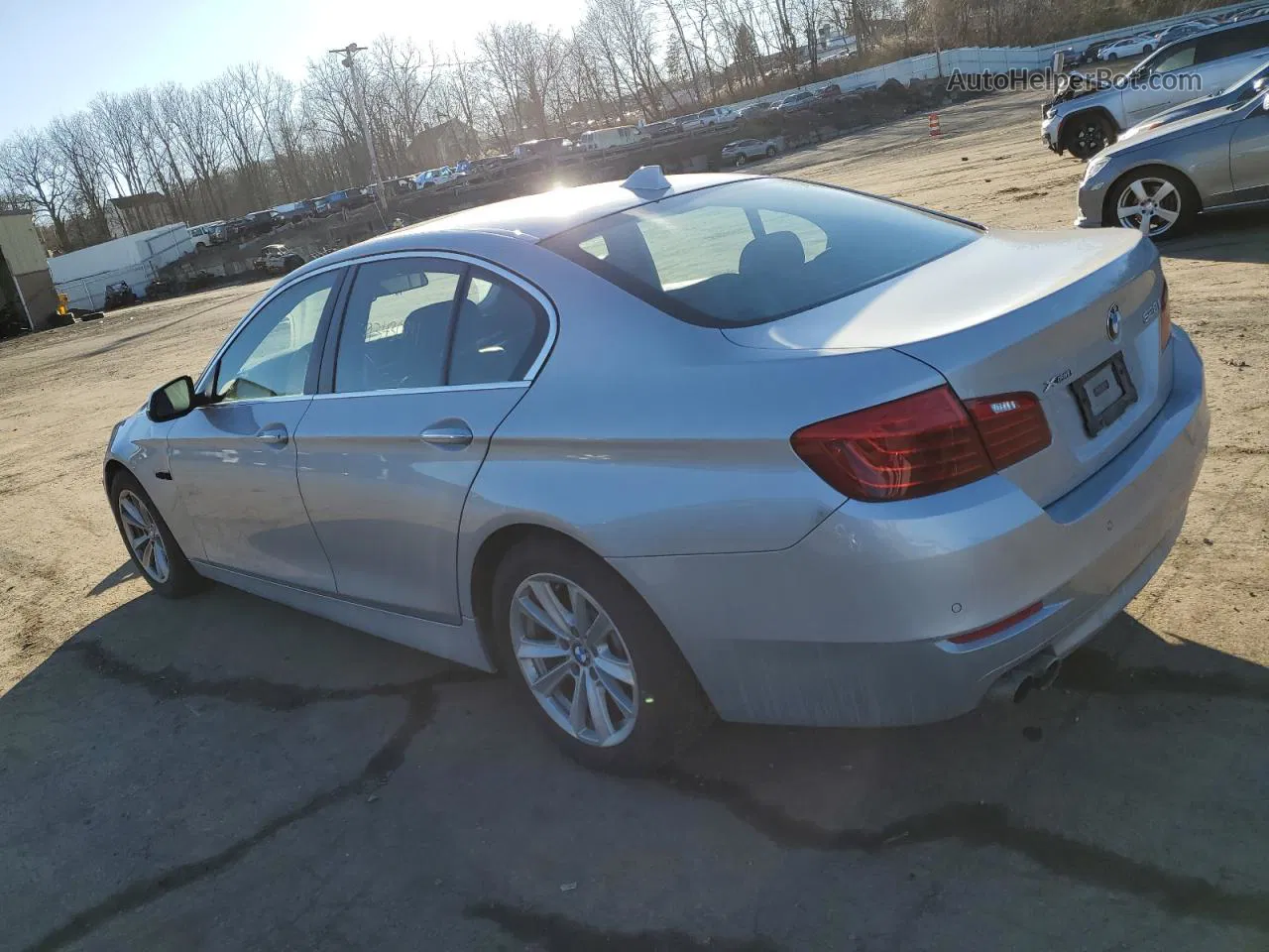 2014 Bmw 528 Xi Silver vin: WBA5A7C58ED612446