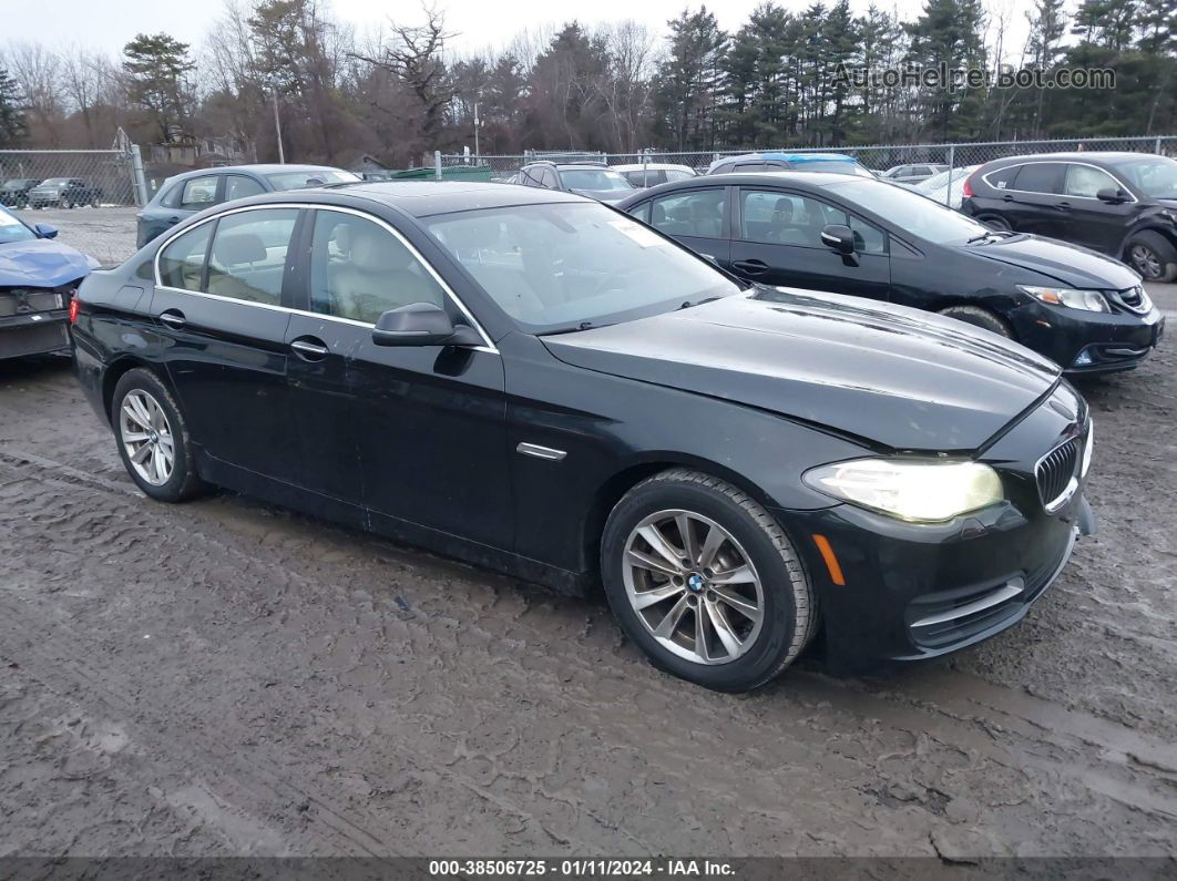 2014 Bmw 528i Xdrive Black vin: WBA5A7C58ED612530