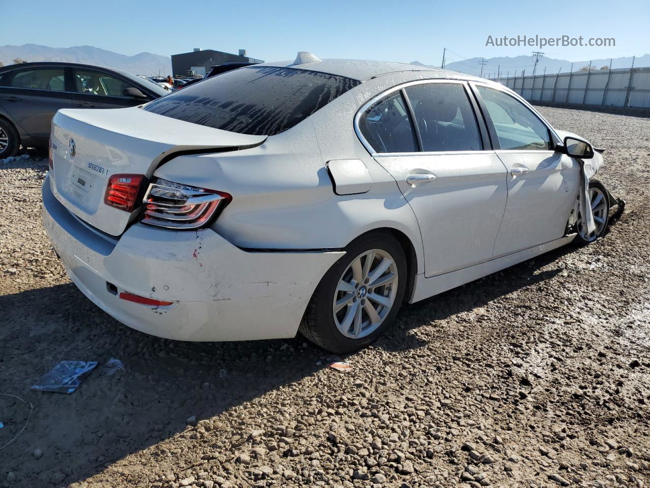 2014 Bmw 528 Xi White vin: WBA5A7C59ED219829