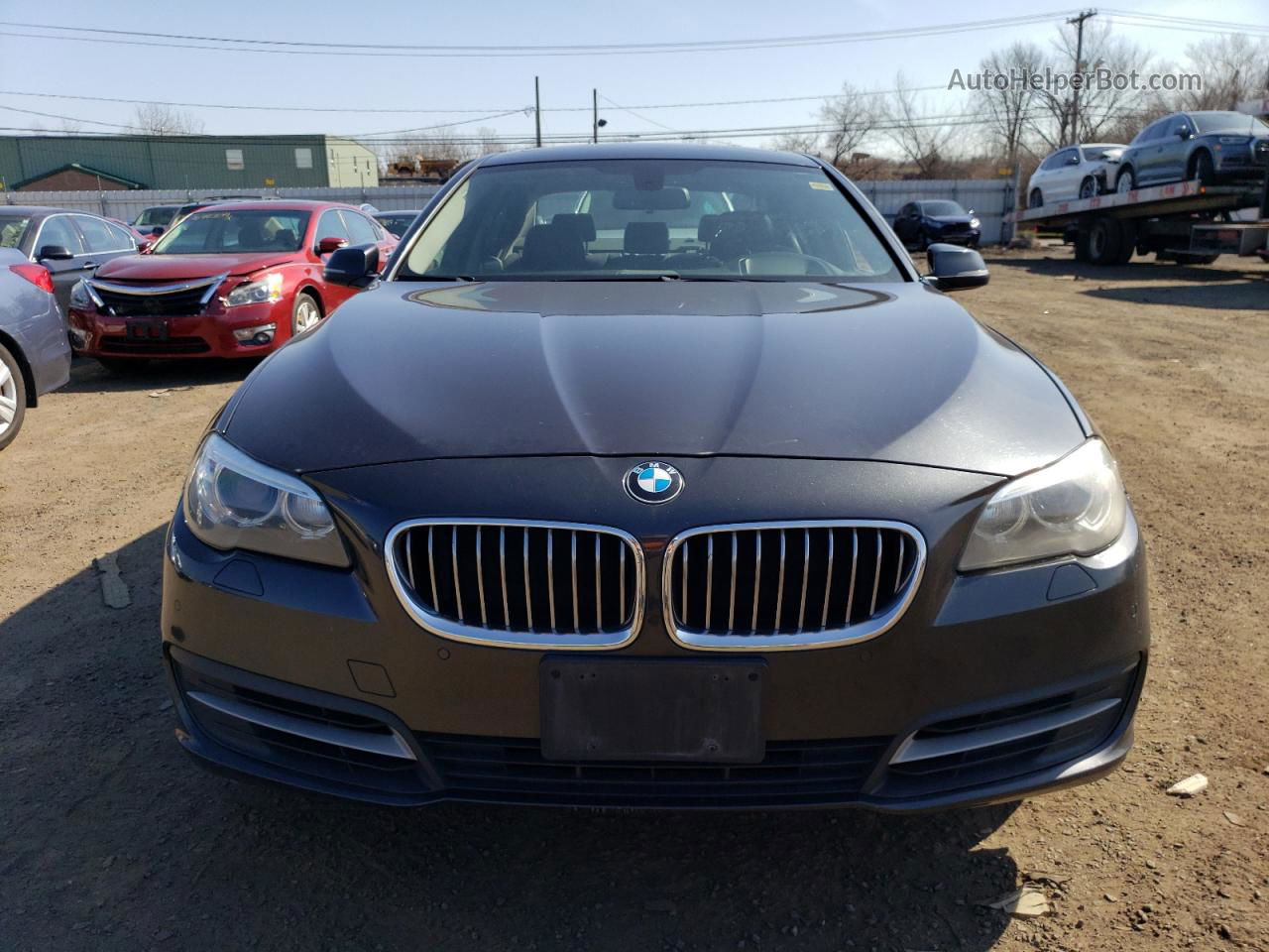 2014 Bmw 528 Xi Gray vin: WBA5A7C59ED616151