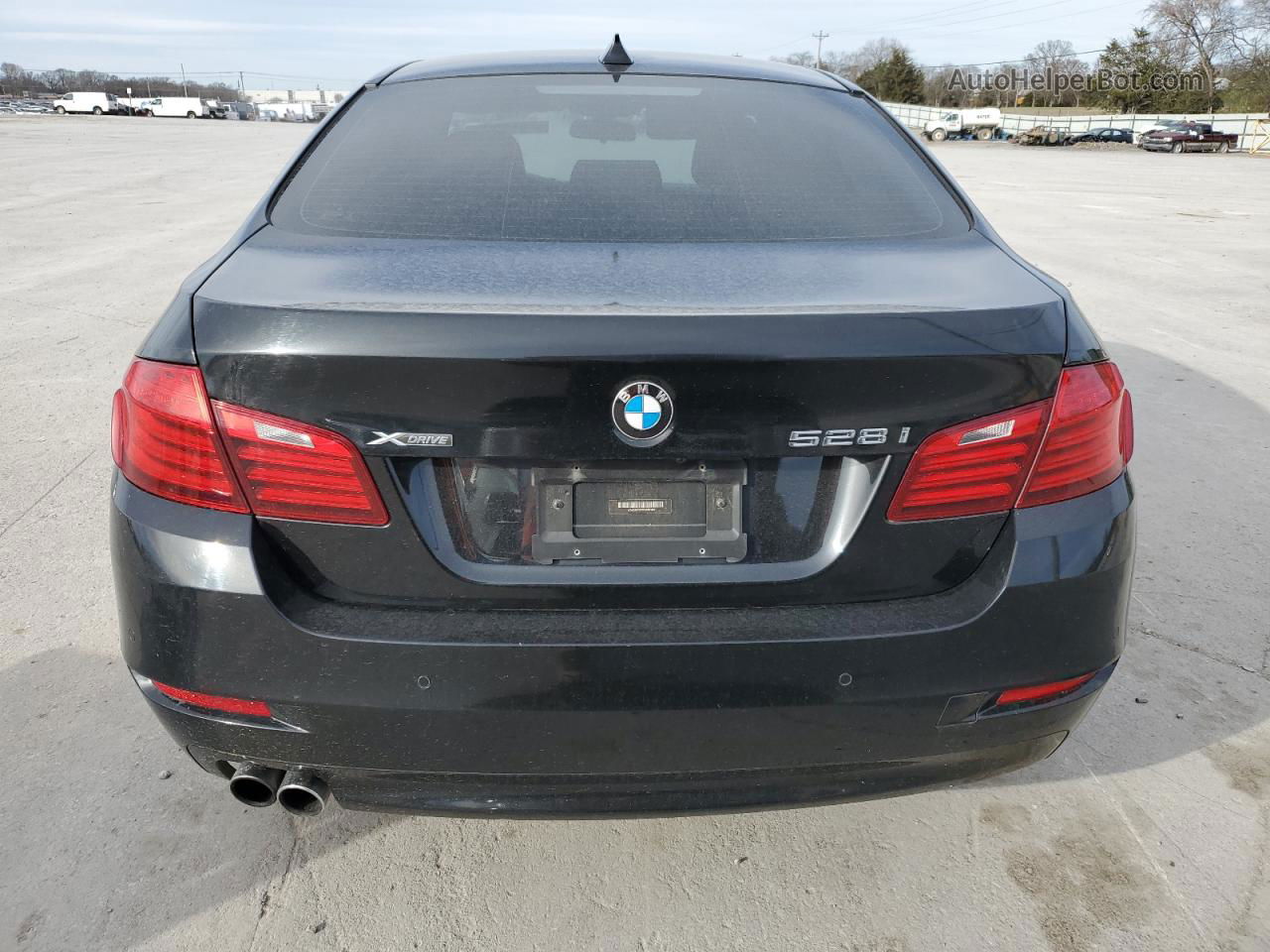 2014 Bmw 528 Xi Черный vin: WBA5A7C59ED620104