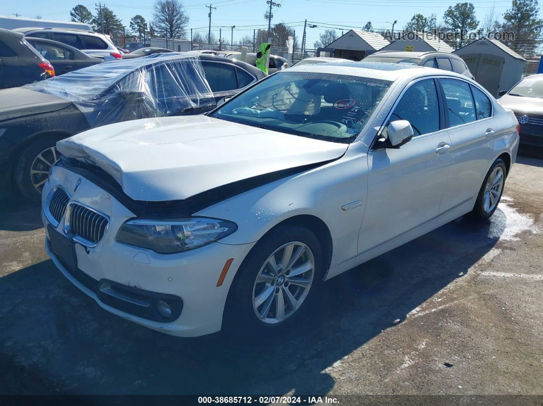 2016 Bmw 528i Xdrive White vin: WBA5A7C59GG146026