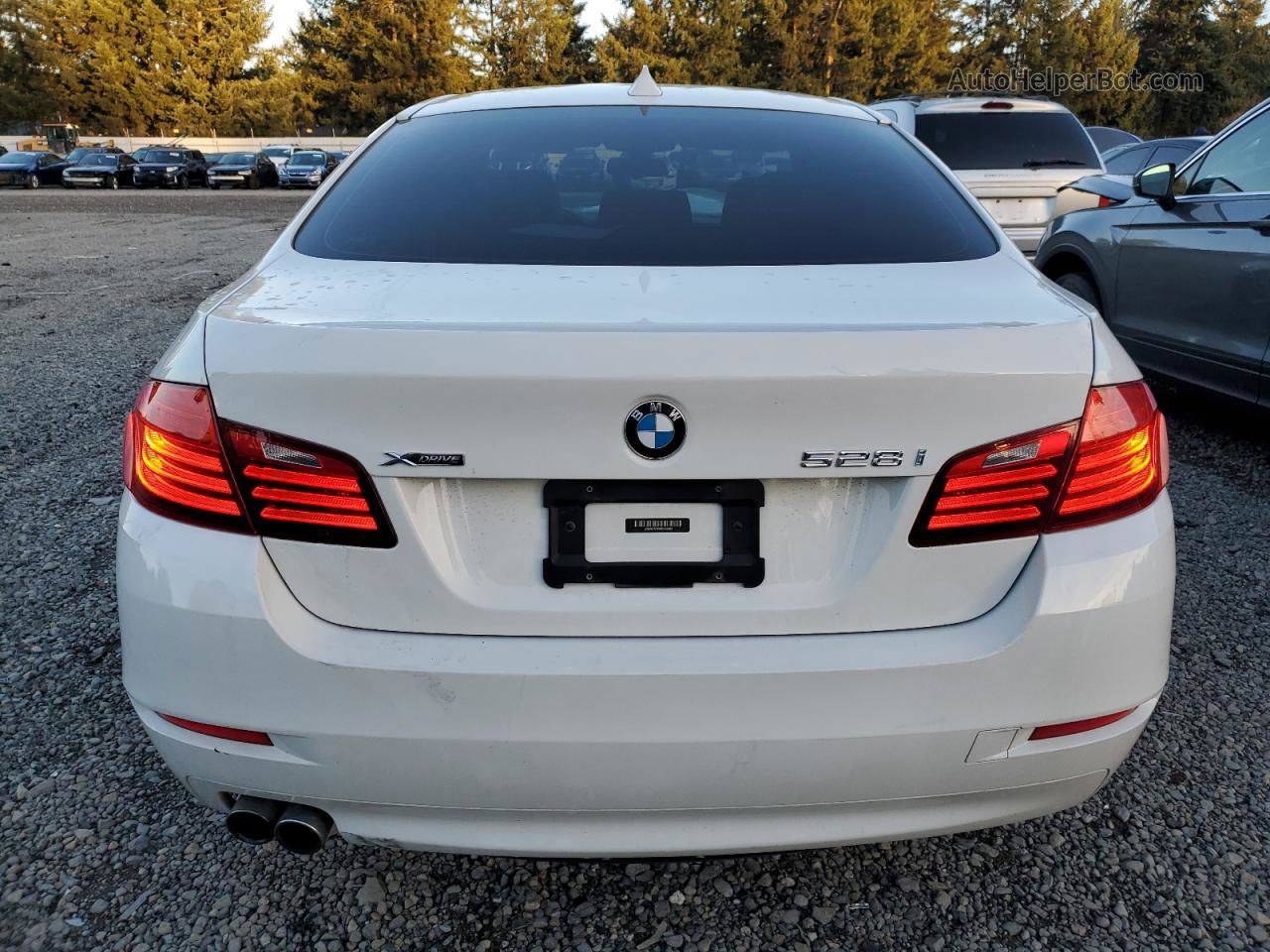 2014 Bmw 528 Xi Белый vin: WBA5A7C5XED615493