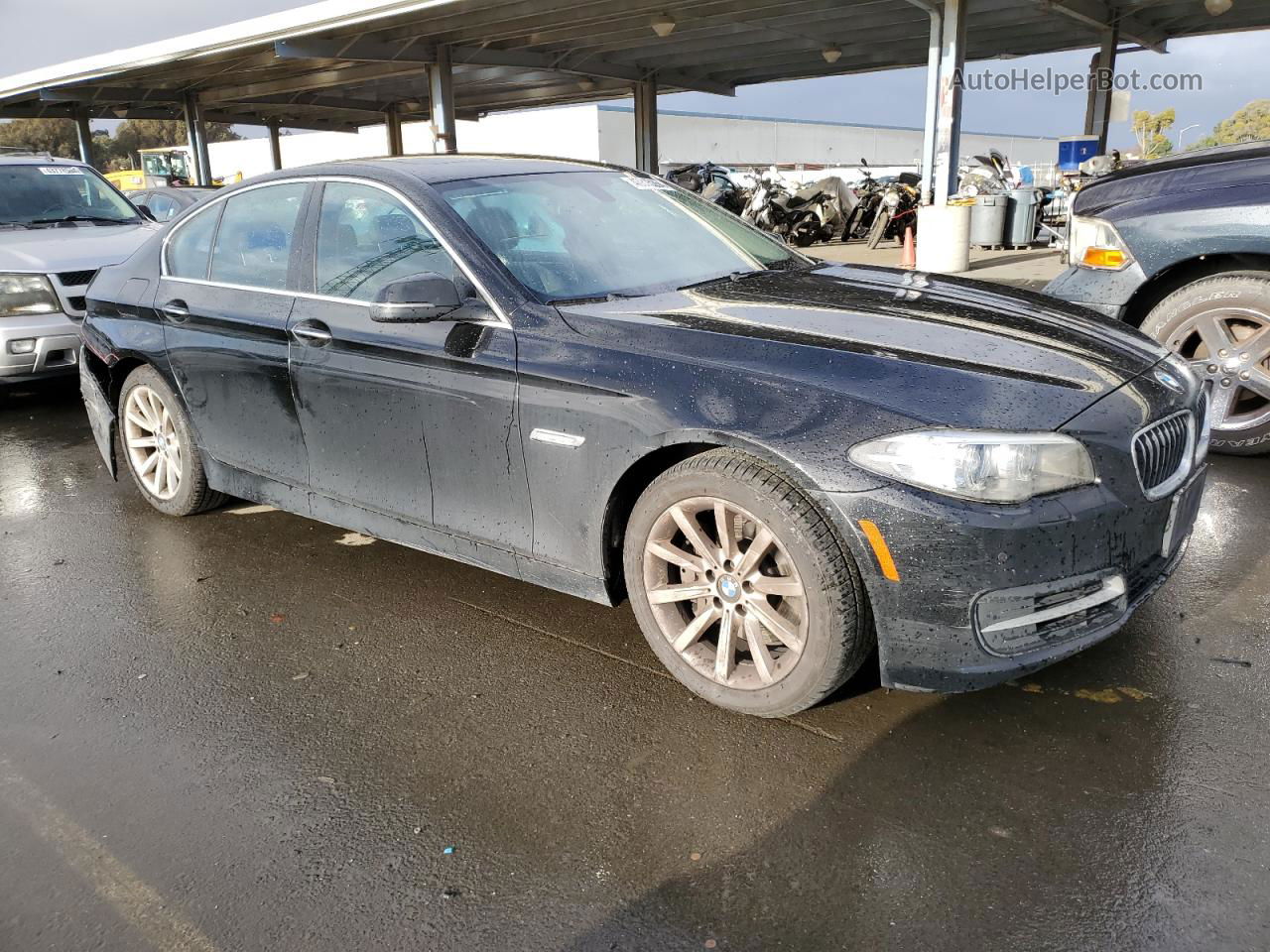 2014 Bmw 535 I Черный vin: WBA5B1C50ED474993