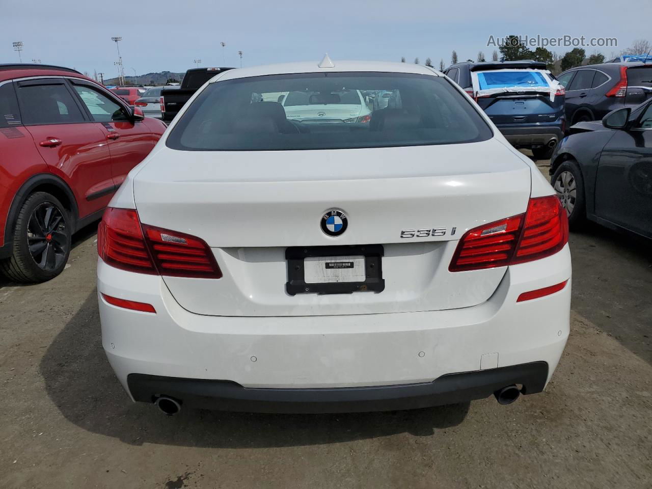 2016 Bmw 535 I White vin: WBA5B1C50GG551010