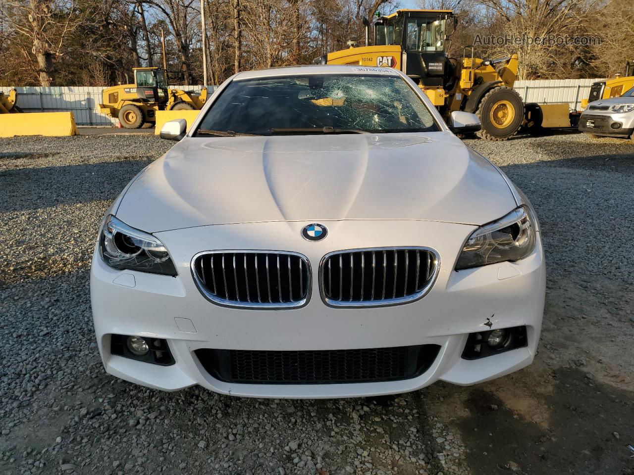 2014 Bmw 535 I White vin: WBA5B1C51ED475182