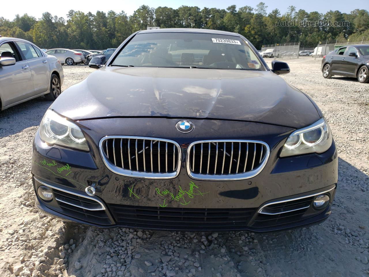 2016 Bmw 535 I Blue vin: WBA5B1C51GG130705