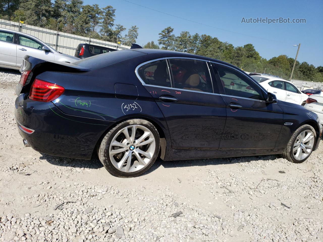 2016 Bmw 535 I Blue vin: WBA5B1C51GG130705