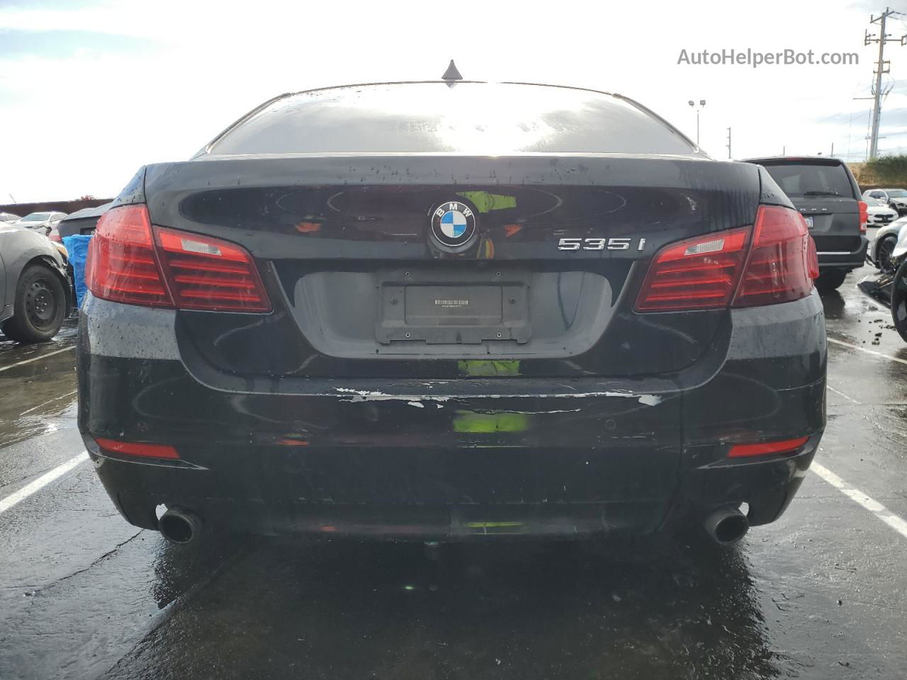 2014 Bmw 535 I Черный vin: WBA5B1C52ED481332