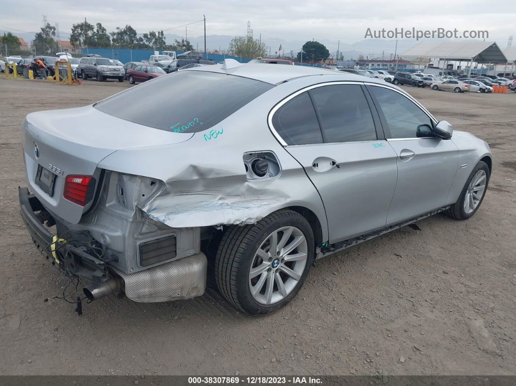 2014 Bmw 535i   Silver vin: WBA5B1C53ED475555