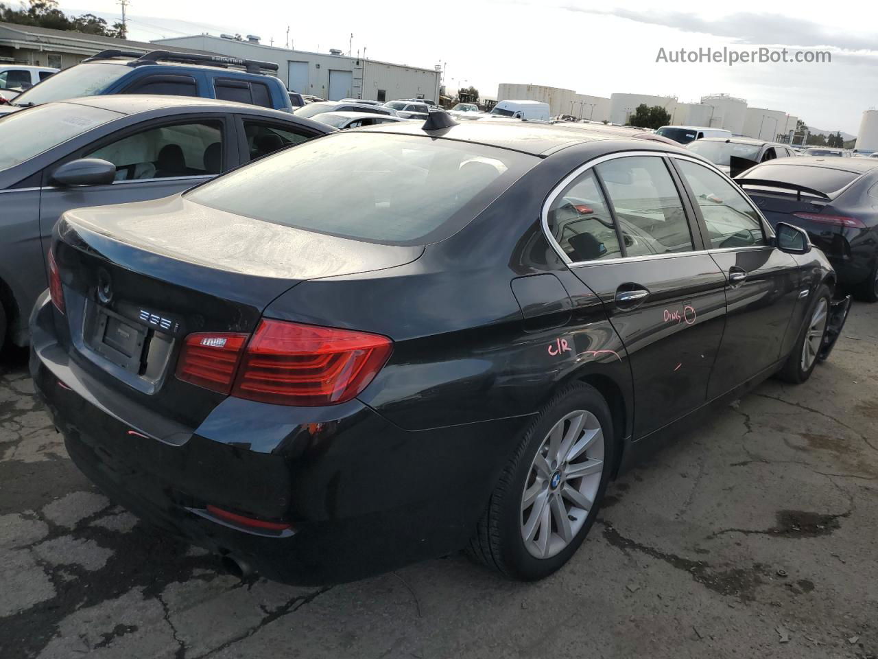 2014 Bmw 535 I Черный vin: WBA5B1C53ED483624