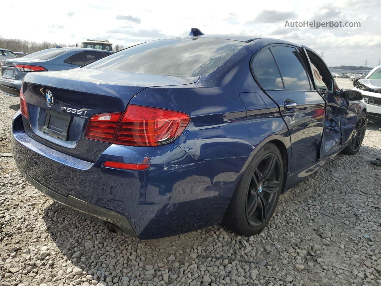 2016 Bmw 535 I Синий vin: WBA5B1C53GG132195