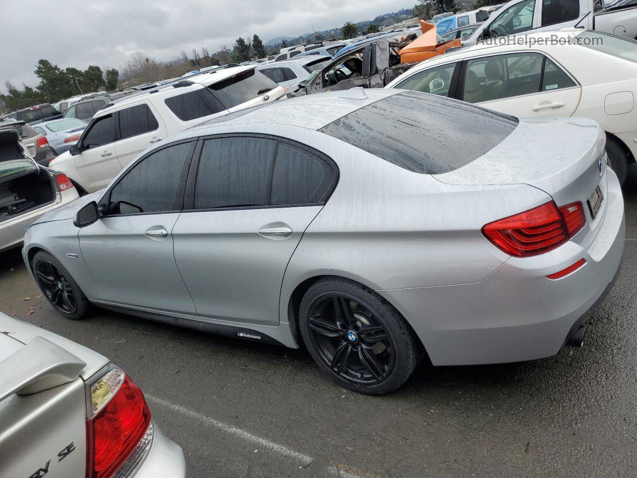 2014 Bmw 535 I Silver vin: WBA5B1C54ED478898