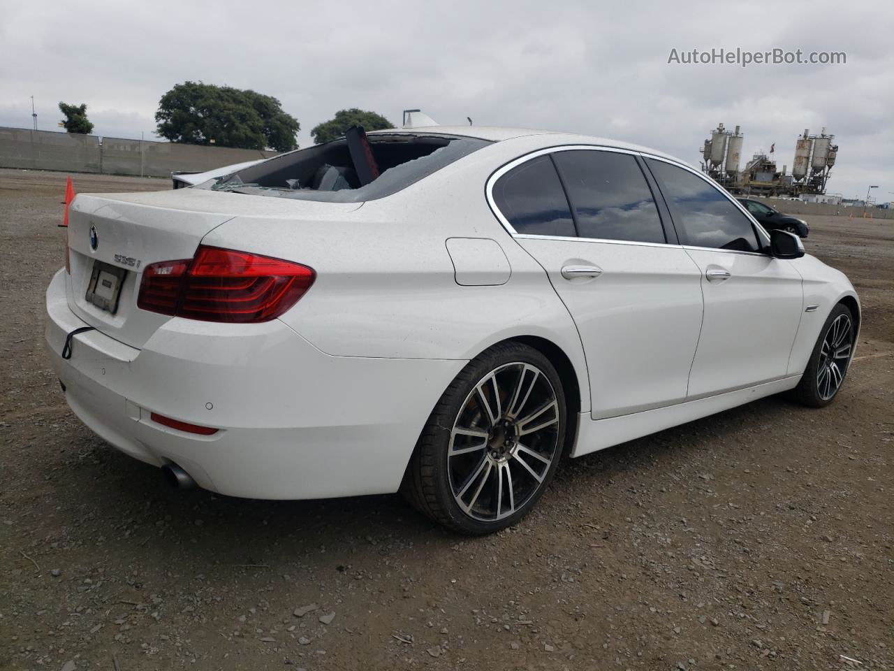 2014 Bmw 535 I White vin: WBA5B1C54ED480022