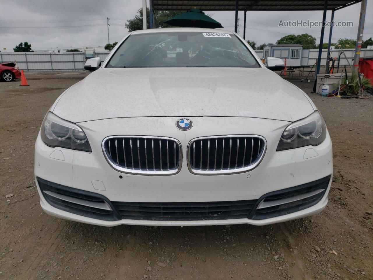 2014 Bmw 535 I White vin: WBA5B1C54ED480022