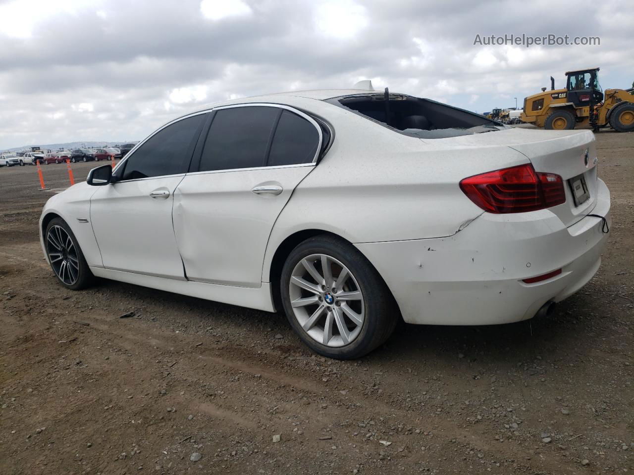 2014 Bmw 535 I White vin: WBA5B1C54ED480022