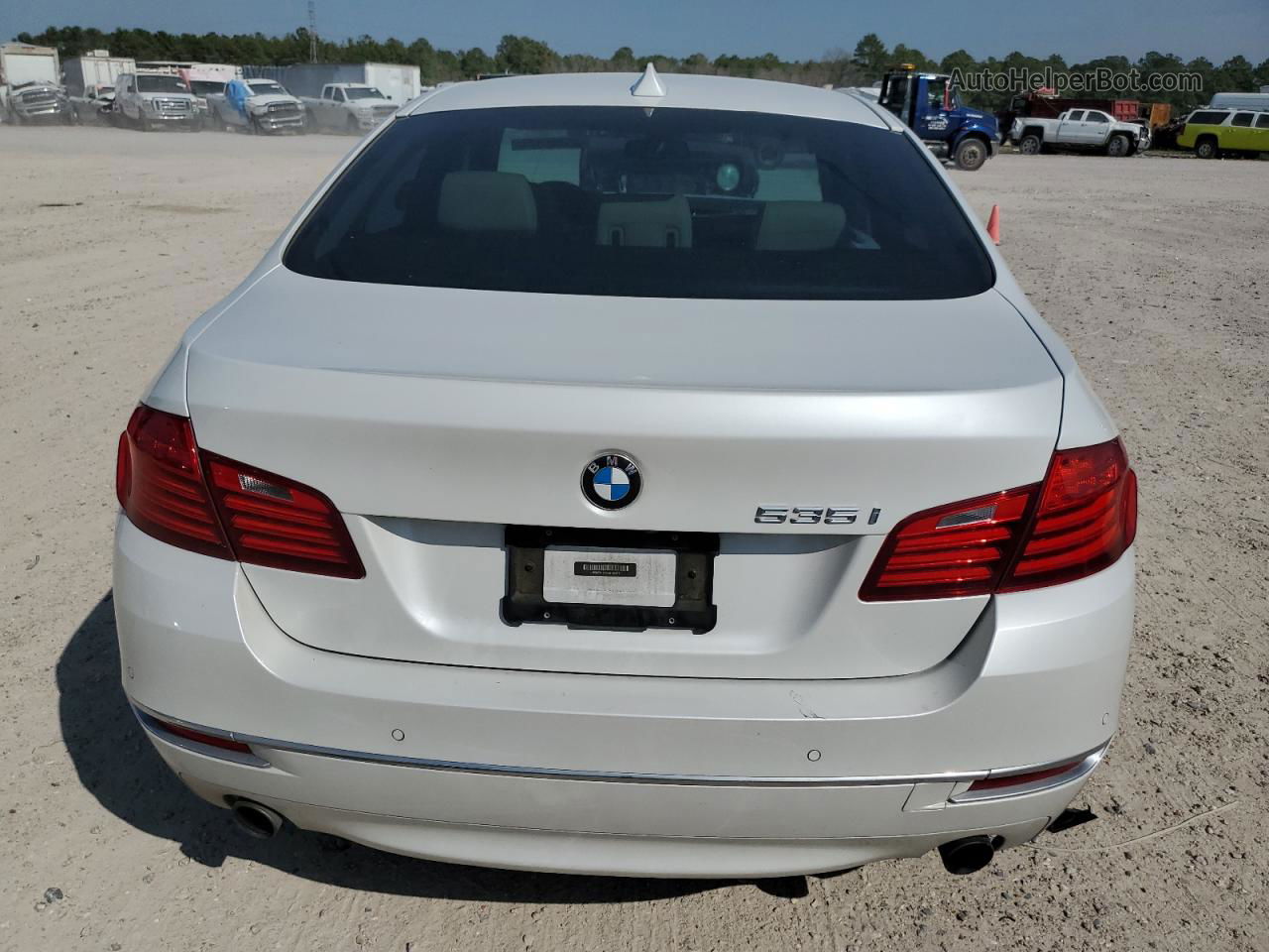 2016 Bmw 535 I White vin: WBA5B1C54GG130441