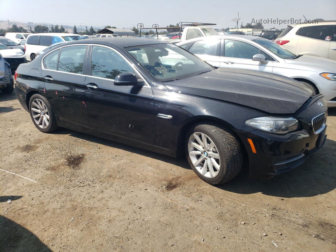 2014 Bmw 535 I Черный vin: WBA5B1C55ED474990