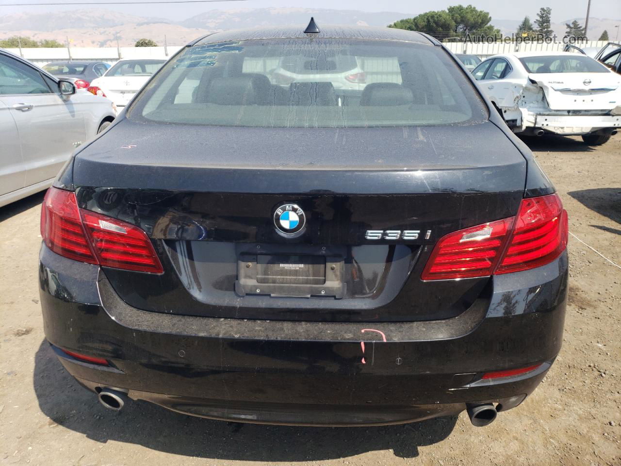 2014 Bmw 535 I Черный vin: WBA5B1C55ED474990