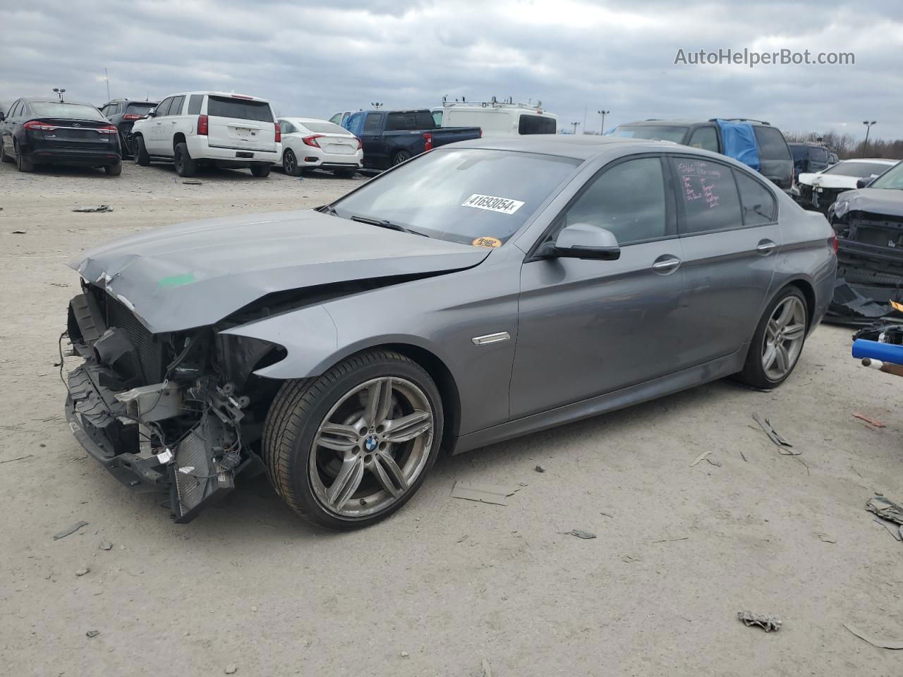 2016 Bmw 535 I Gray vin: WBA5B1C55GG133817