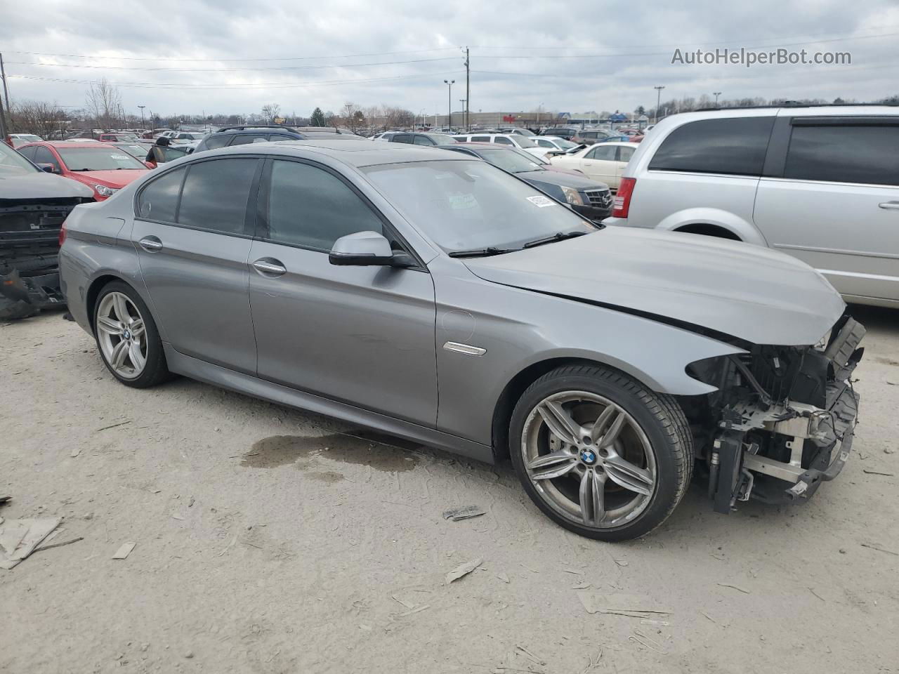 2016 Bmw 535 I Gray vin: WBA5B1C55GG133817