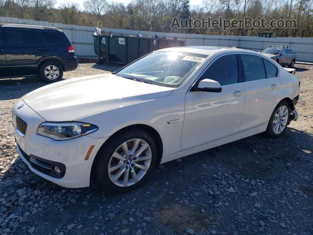 2016 Bmw 535 I White vin: WBA5B1C56GG129792