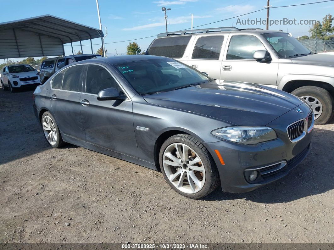 2016 Bmw 535i Gray vin: WBA5B1C56GG132854