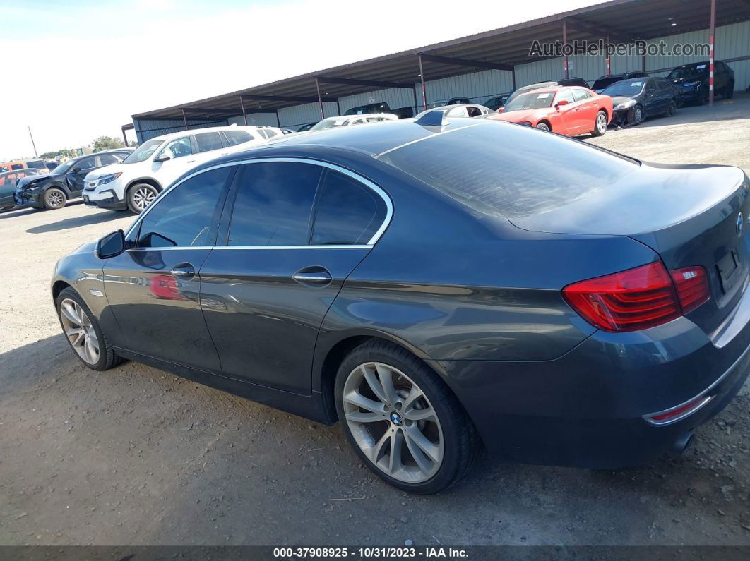 2016 Bmw 535i Gray vin: WBA5B1C56GG132854