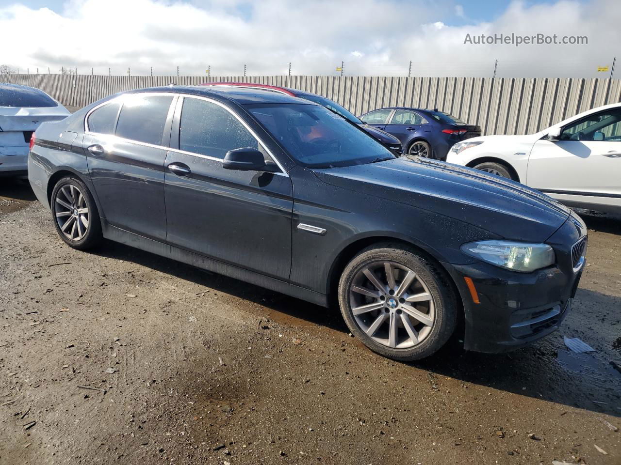 2014 Bmw 535 I Черный vin: WBA5B1C57ED484422