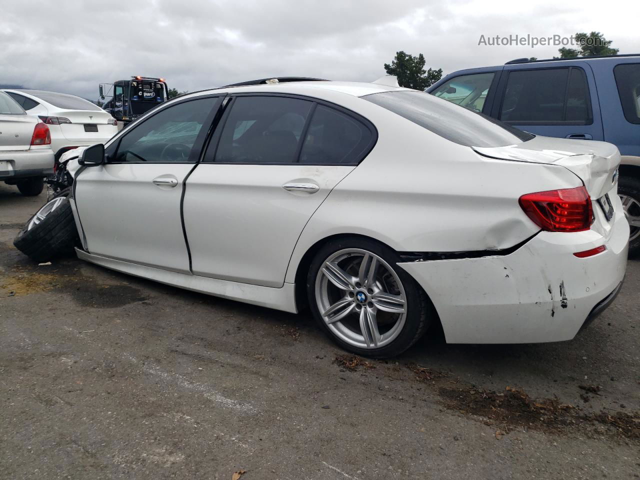 2016 Bmw 535 I White vin: WBA5B1C57GG131129