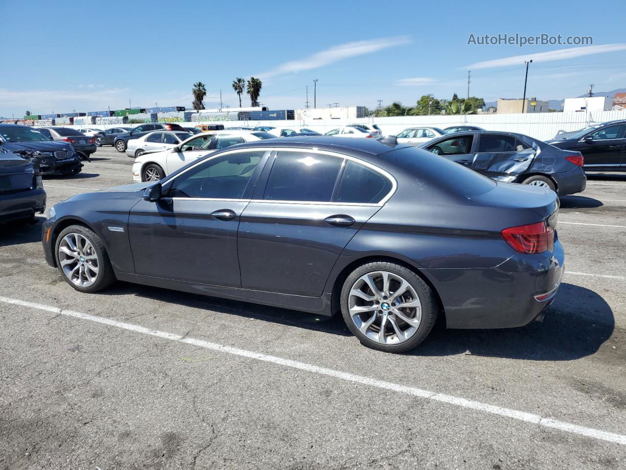 2014 Bmw 535 I Gray vin: WBA5B1C58ED483750