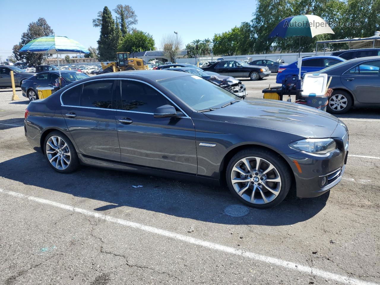 2014 Bmw 535 I Gray vin: WBA5B1C58ED483750