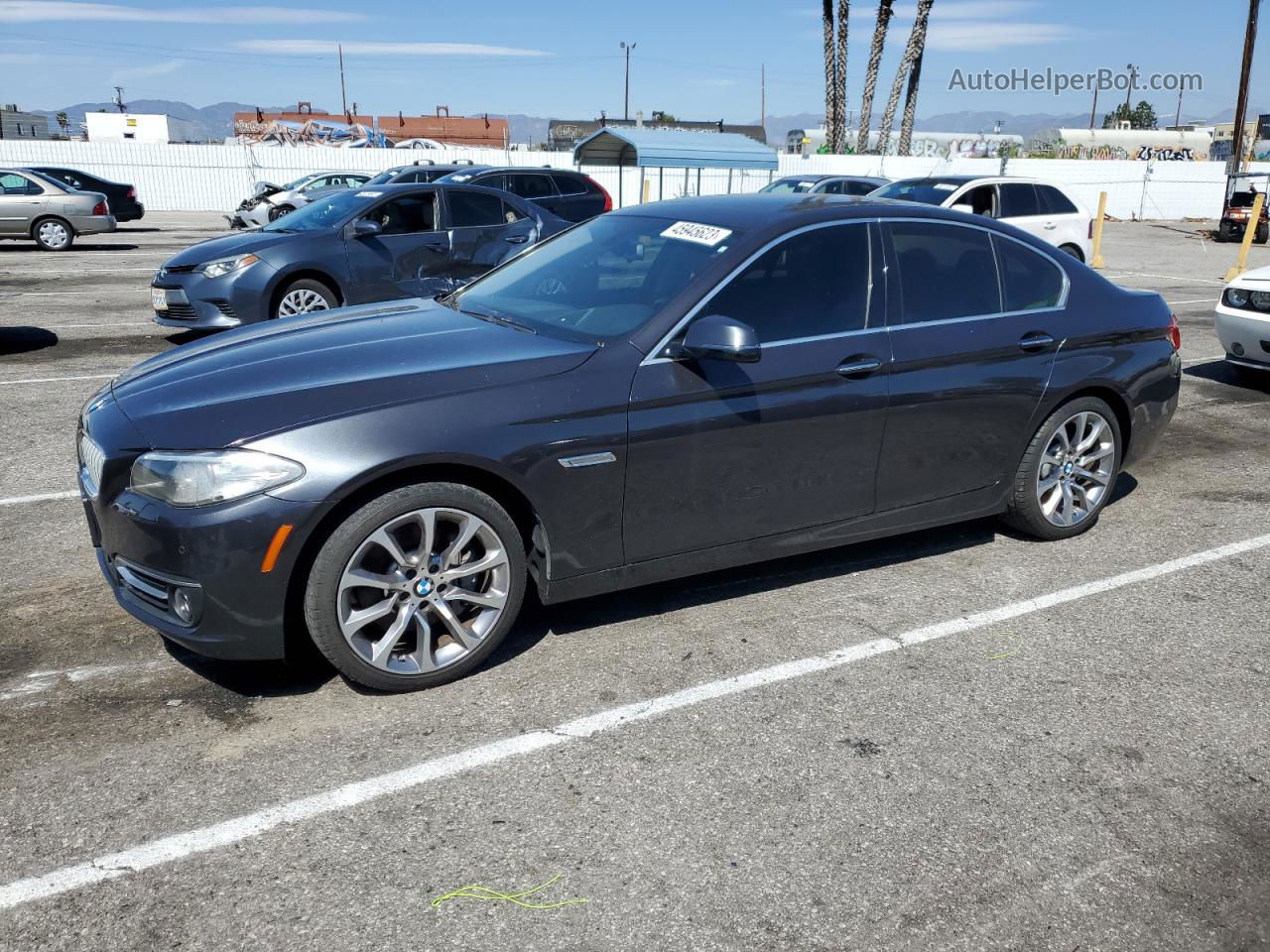 2014 Bmw 535 I Gray vin: WBA5B1C58ED483750