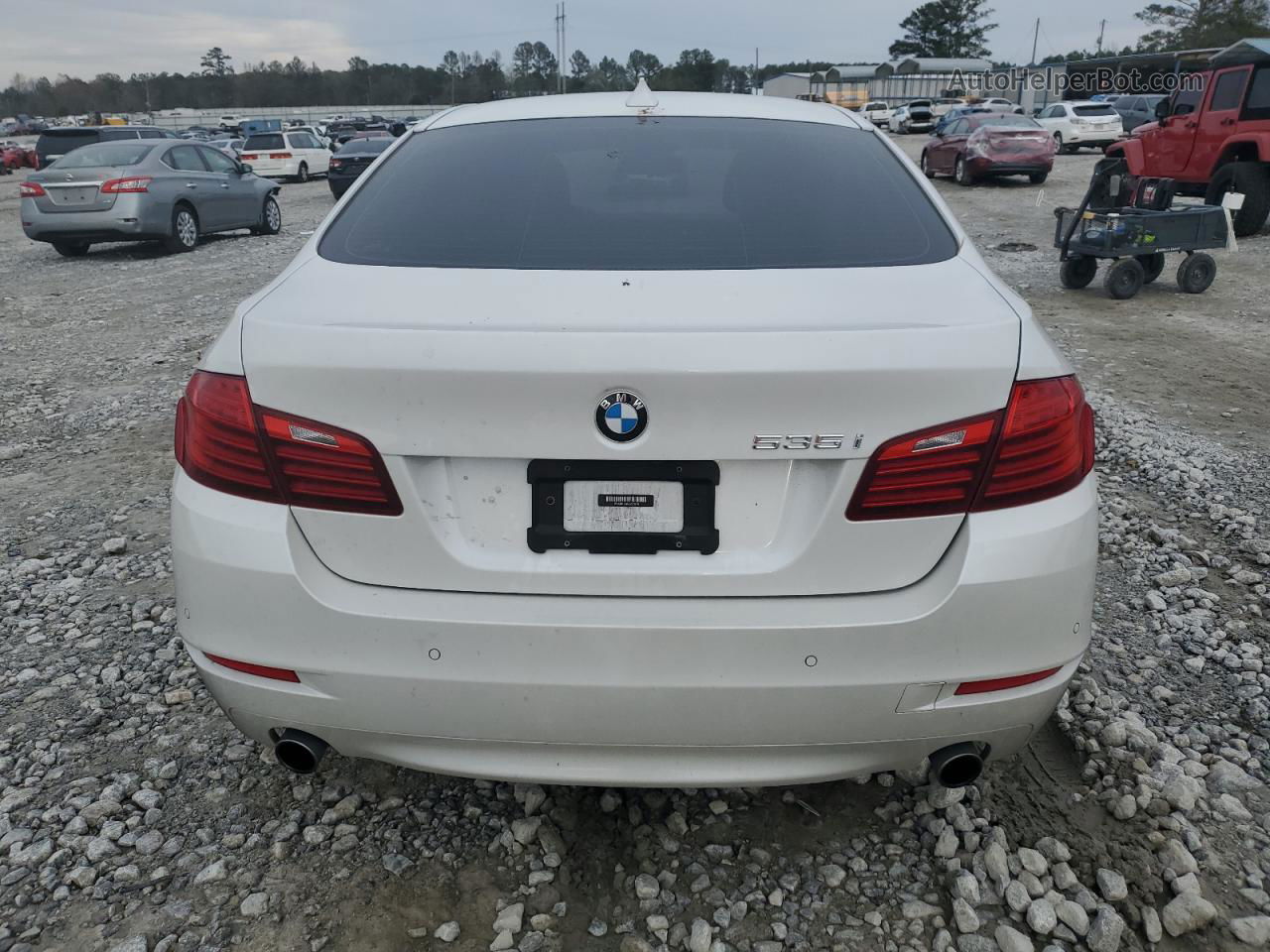 2016 Bmw 535 I White vin: WBA5B1C58GG553734