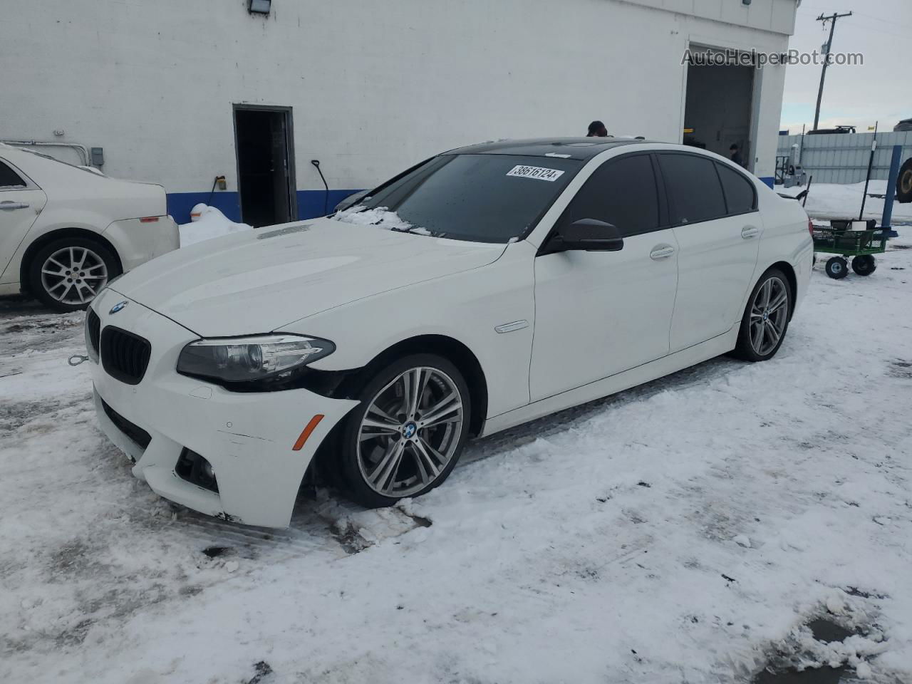 2016 Bmw 535 I White vin: WBA5B1C59GG134114