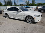 2014 Bmw 535 I White vin: WBA5B1C5XED482809