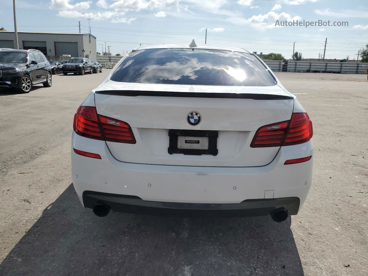 2014 Bmw 535 I White vin: WBA5B1C5XED482809