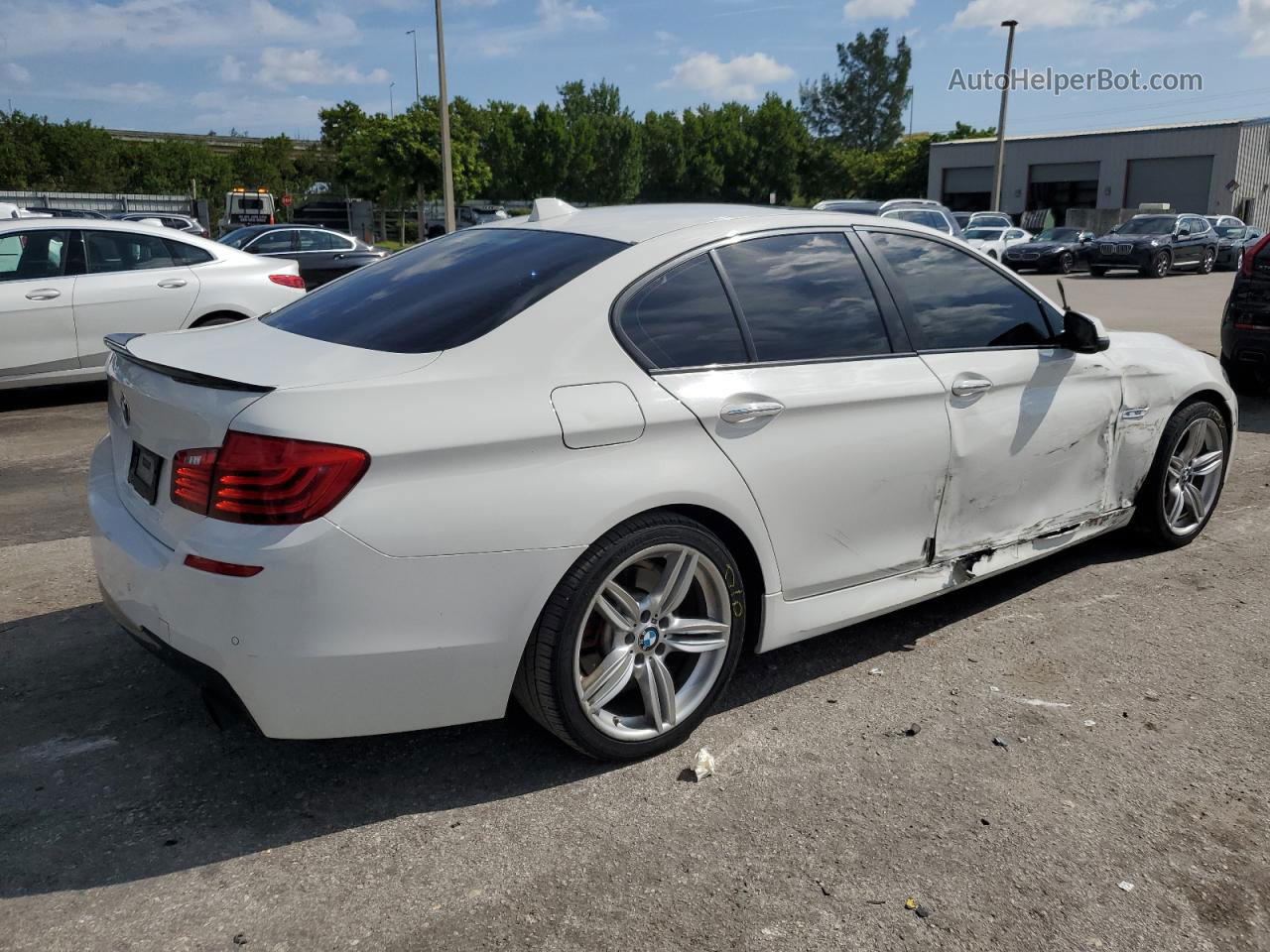 2014 Bmw 535 I Белый vin: WBA5B1C5XED482809