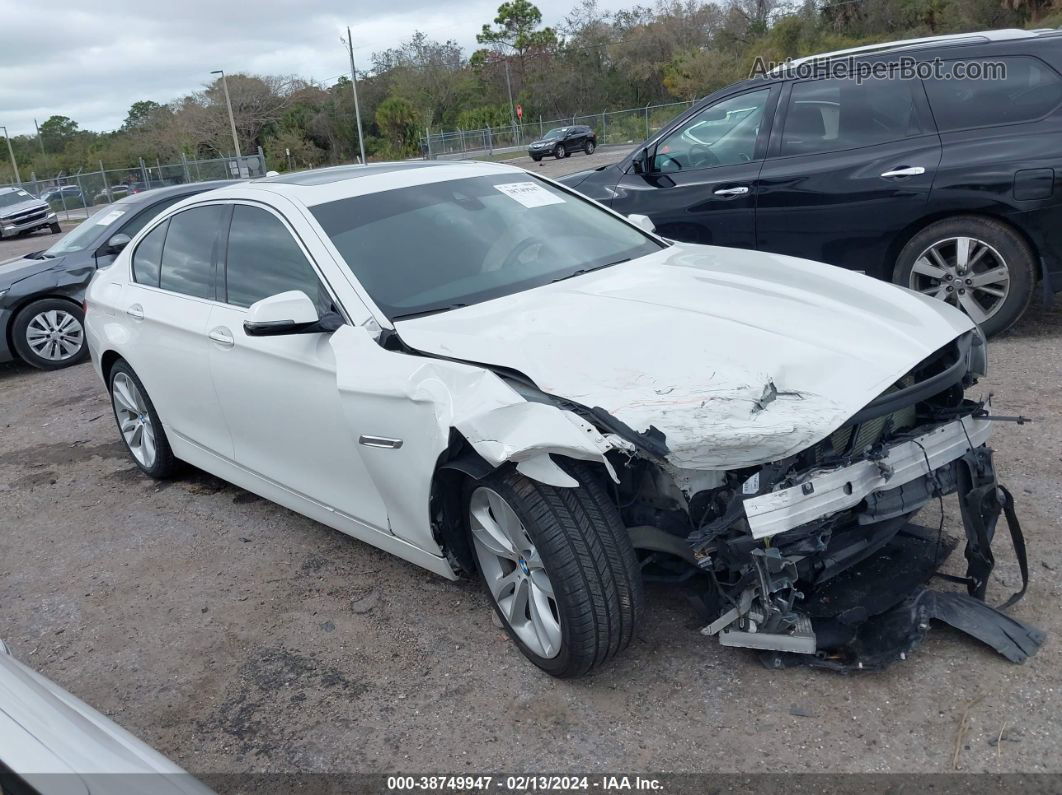 2016 Bmw 535i White vin: WBA5B1C5XGG133960