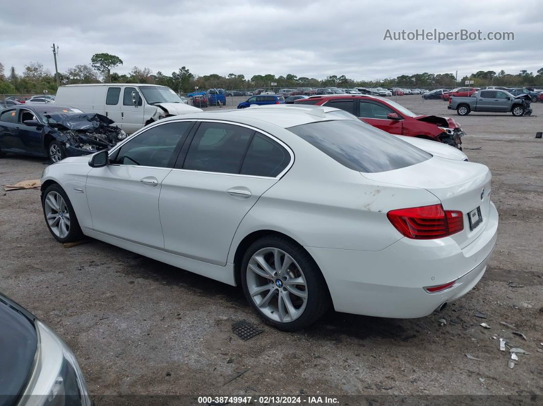 2016 Bmw 535i White vin: WBA5B1C5XGG133960