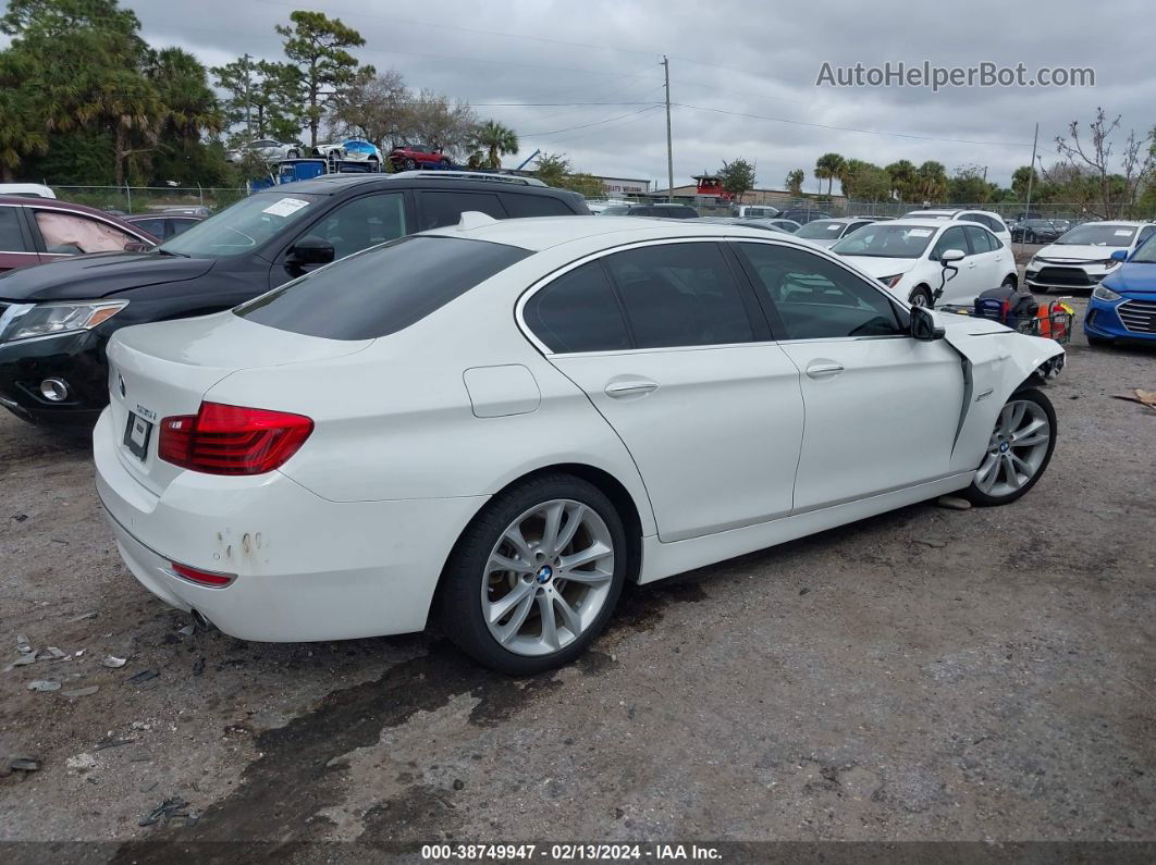 2016 Bmw 535i White vin: WBA5B1C5XGG133960