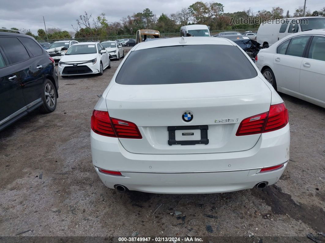 2016 Bmw 535i White vin: WBA5B1C5XGG133960