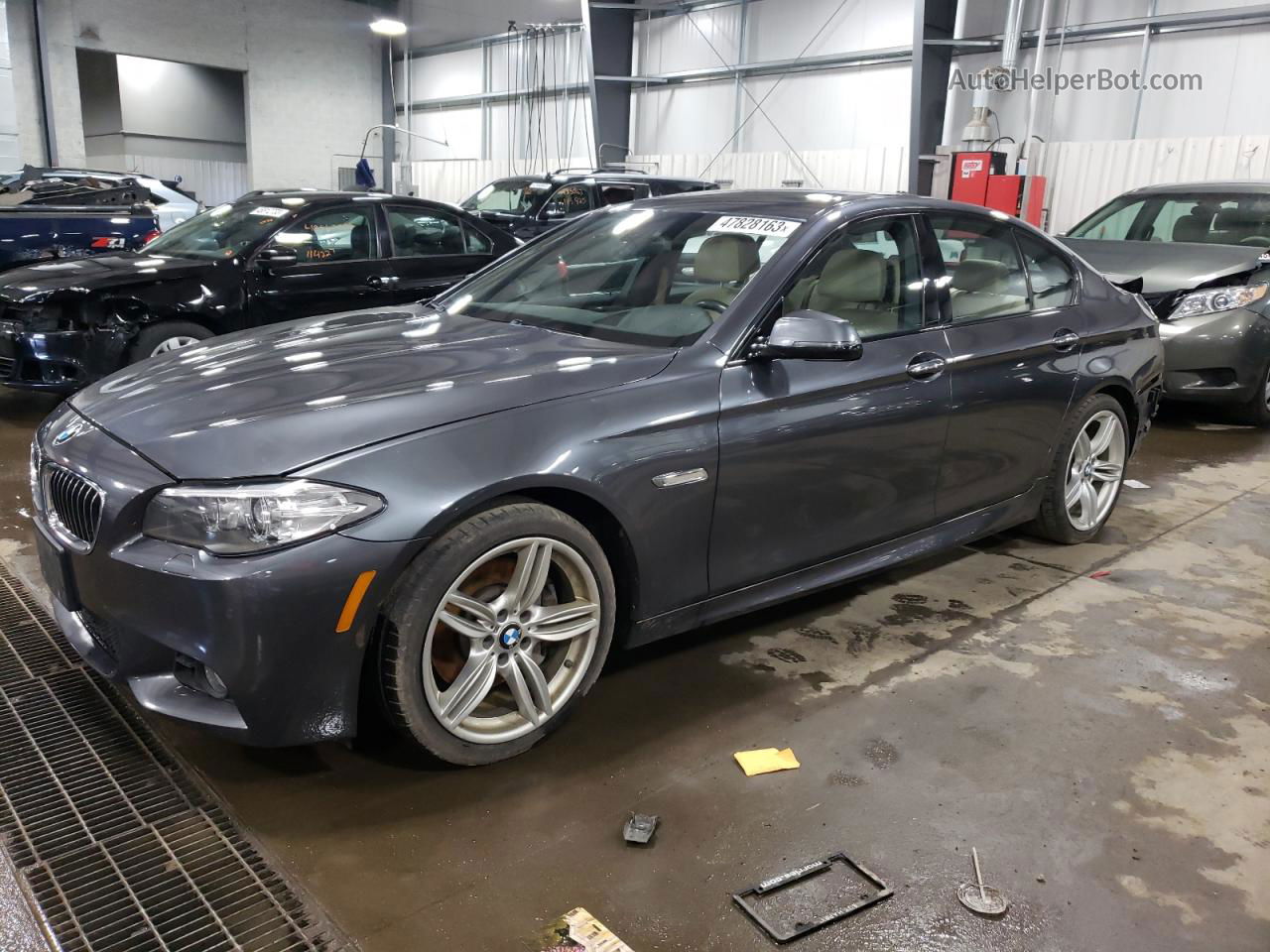 2016 Bmw 535 Xi Gray vin: WBA5B3C50GG257375