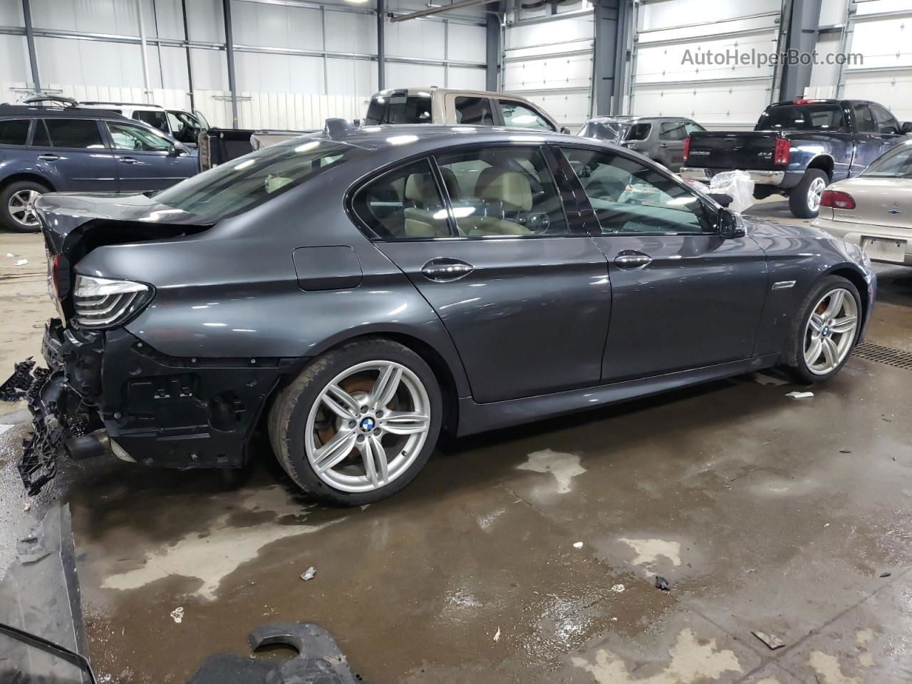 2016 Bmw 535 Xi Gray vin: WBA5B3C50GG257375