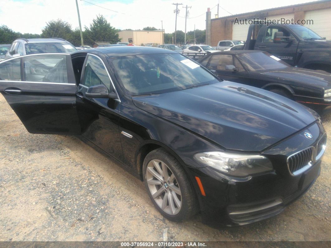 2014 Bmw 5 Series 535i Xdrive Black vin: WBA5B3C51ED531696